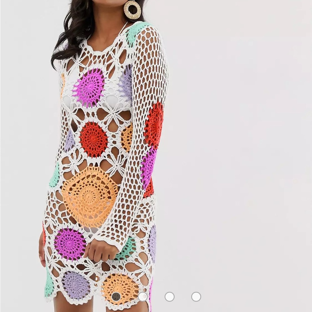 NWT COACHELLA CROCHET DRESS/COVER UP 👙🏝️🍾🪩